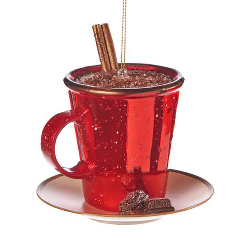 Goodwill Glass Hot Chocolate Ornament 11cm image number 0